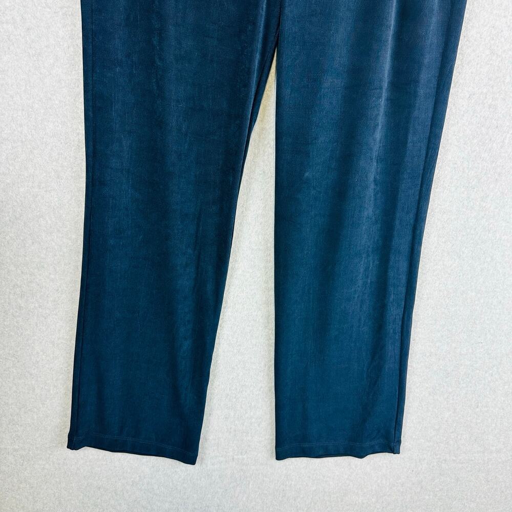 Chico's Travelers‎ Womans Sz 3T 16/18 Tall Palazzo Pants Stretch Comfort Blue - Picture 3 of 8